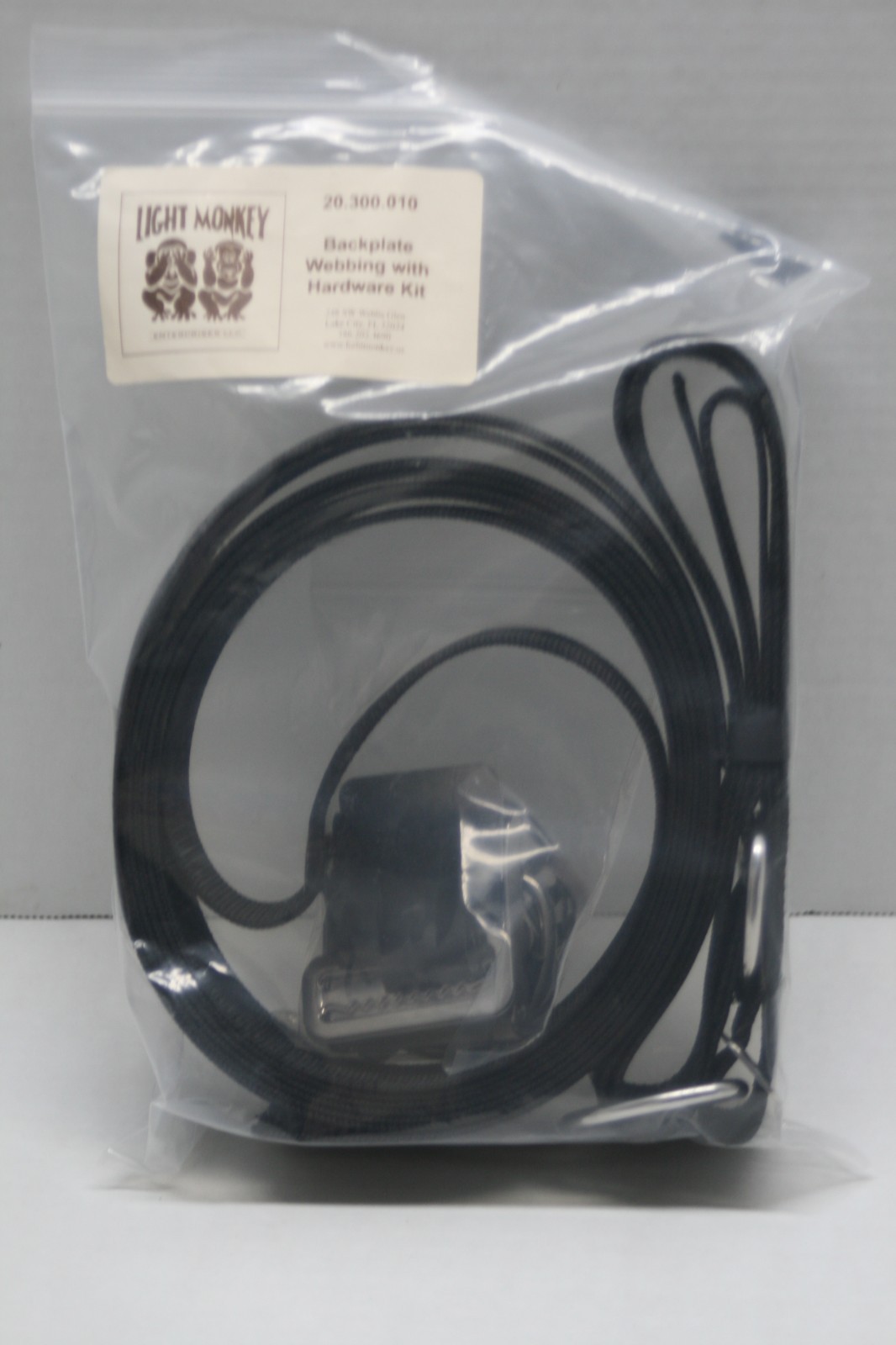 Light Monkey Backplate Webbing with hardware kit