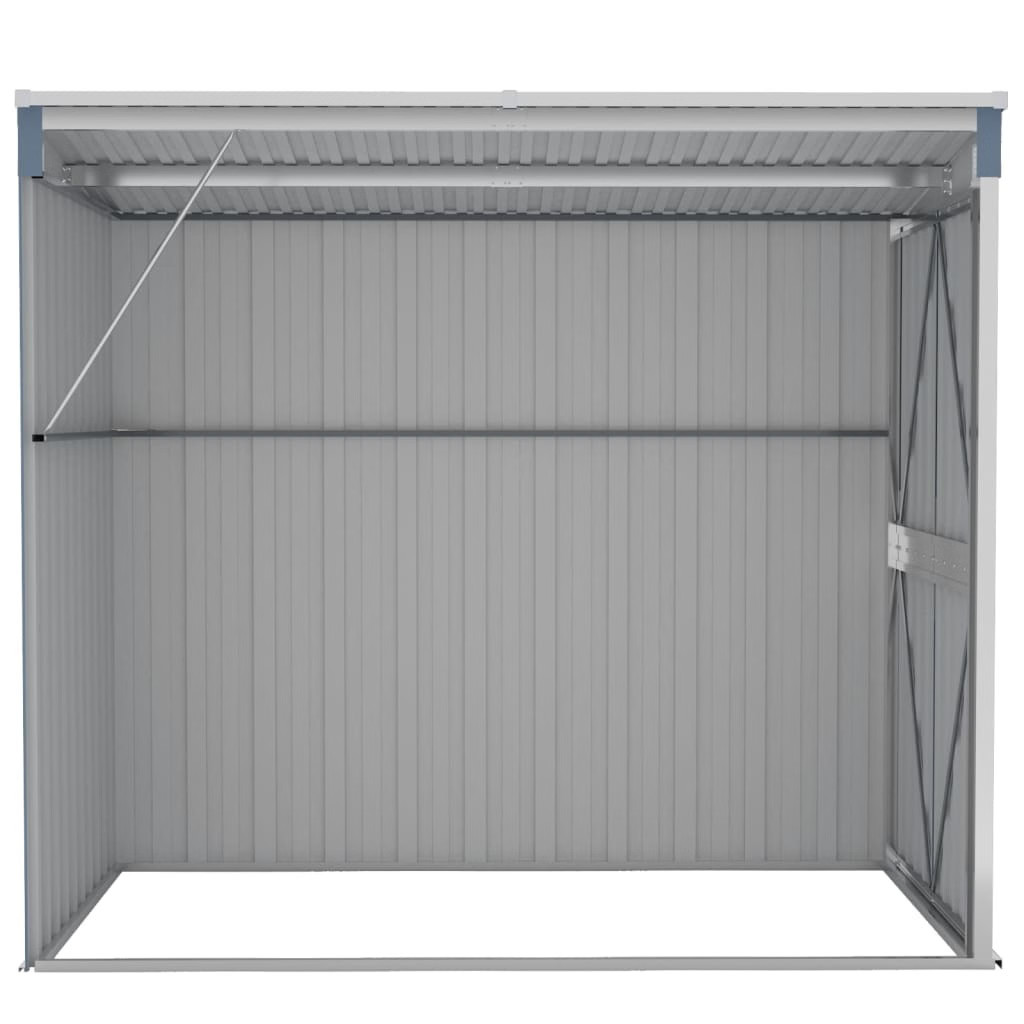 Garden Shed Gray Galvanized steel, metal Medium Durable