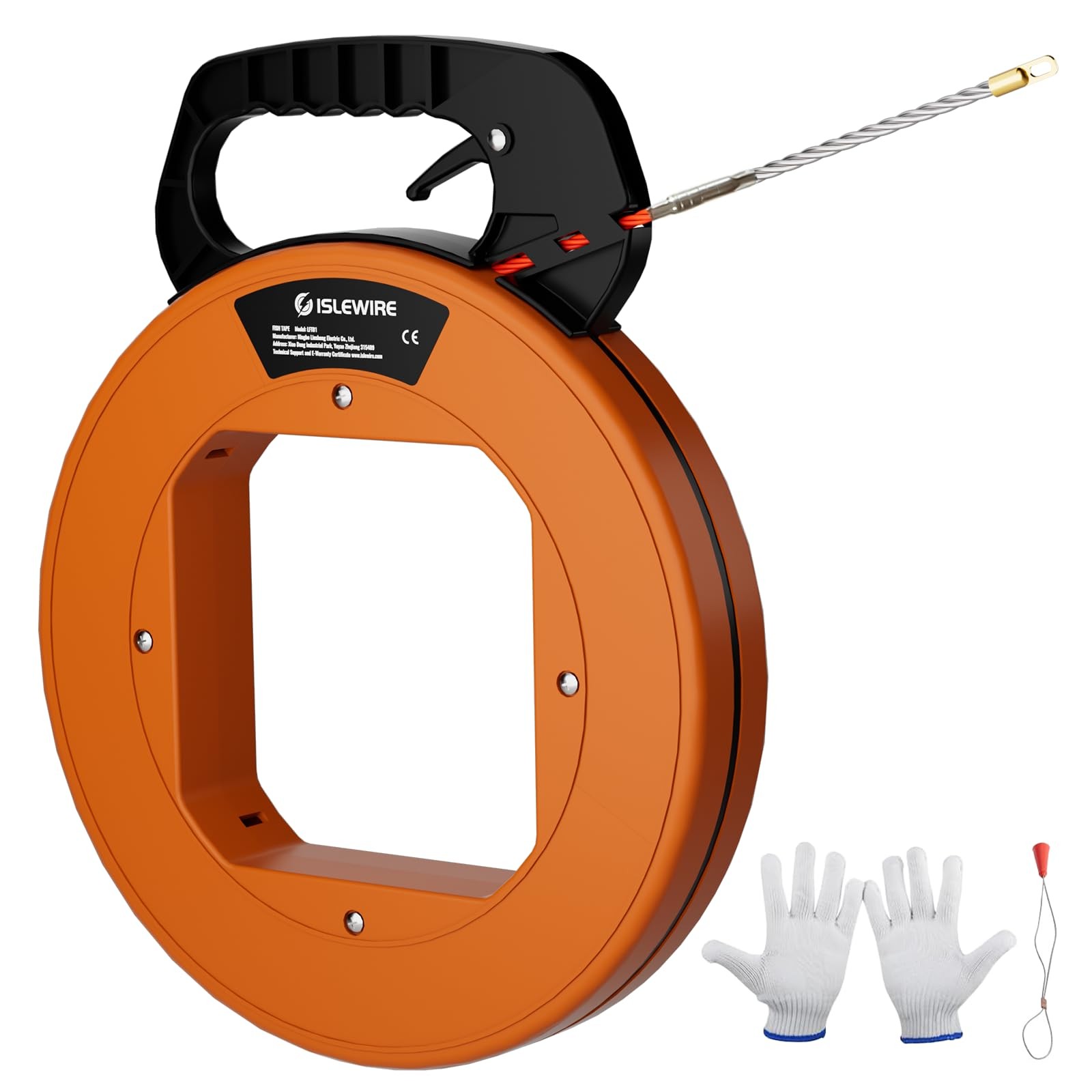 125ft Fish Tape 3/16in PET Wire Puller NonConductive Flexible Cable Conduit Too
