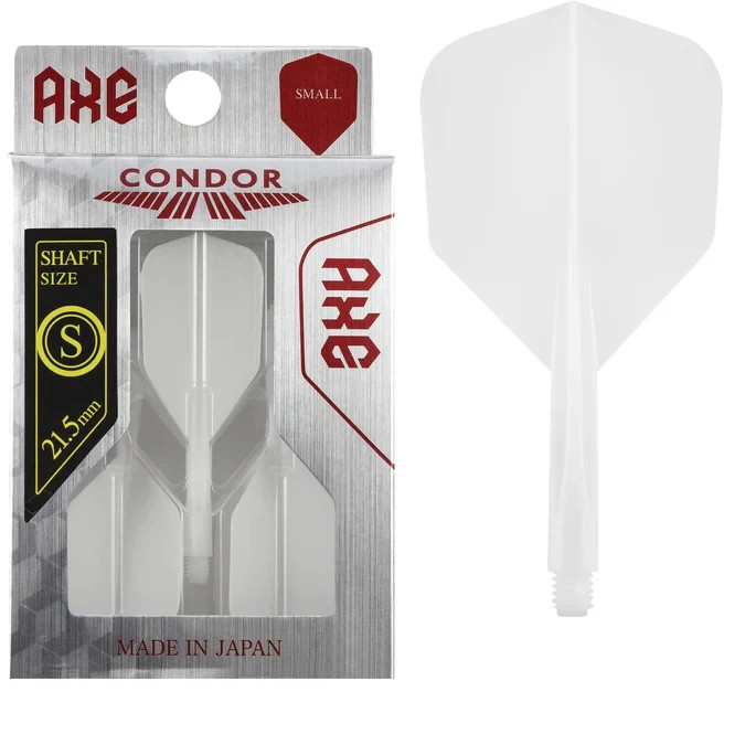 WHITE CONDOR AXE DART SHAFT/FLIGHT COMBO SMALL FLIGHT SHORT SHAFT
