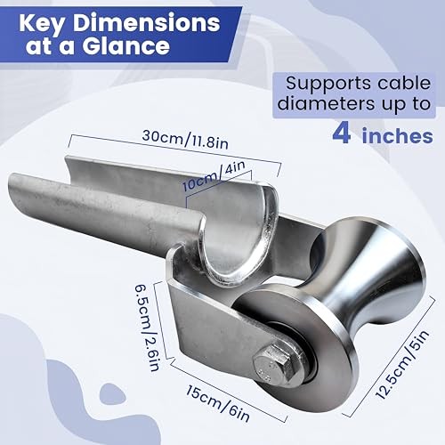 4" SS Cable Puller Sheave Cable Feeding