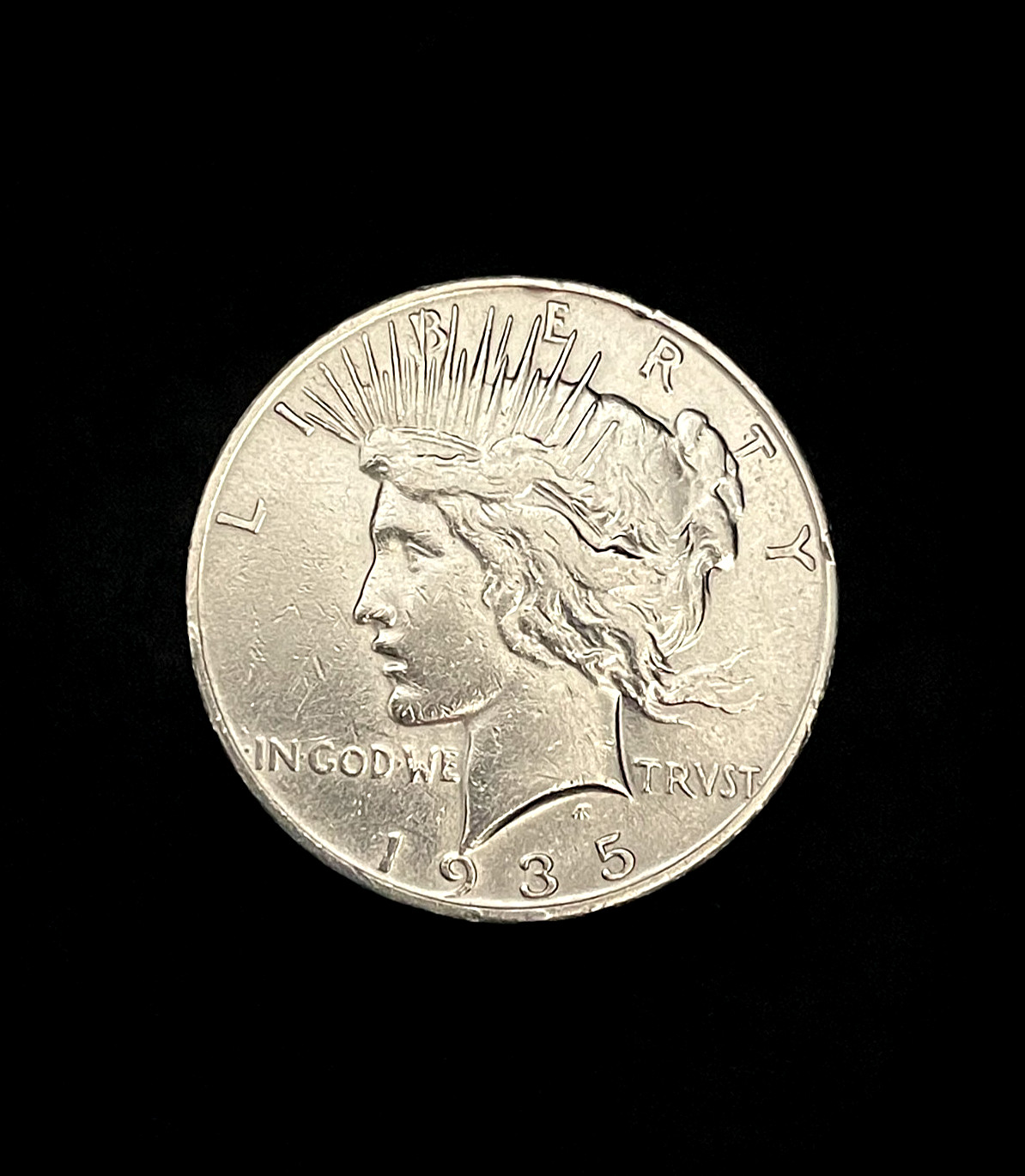 1935-S Peace Dollar AU++ Choice