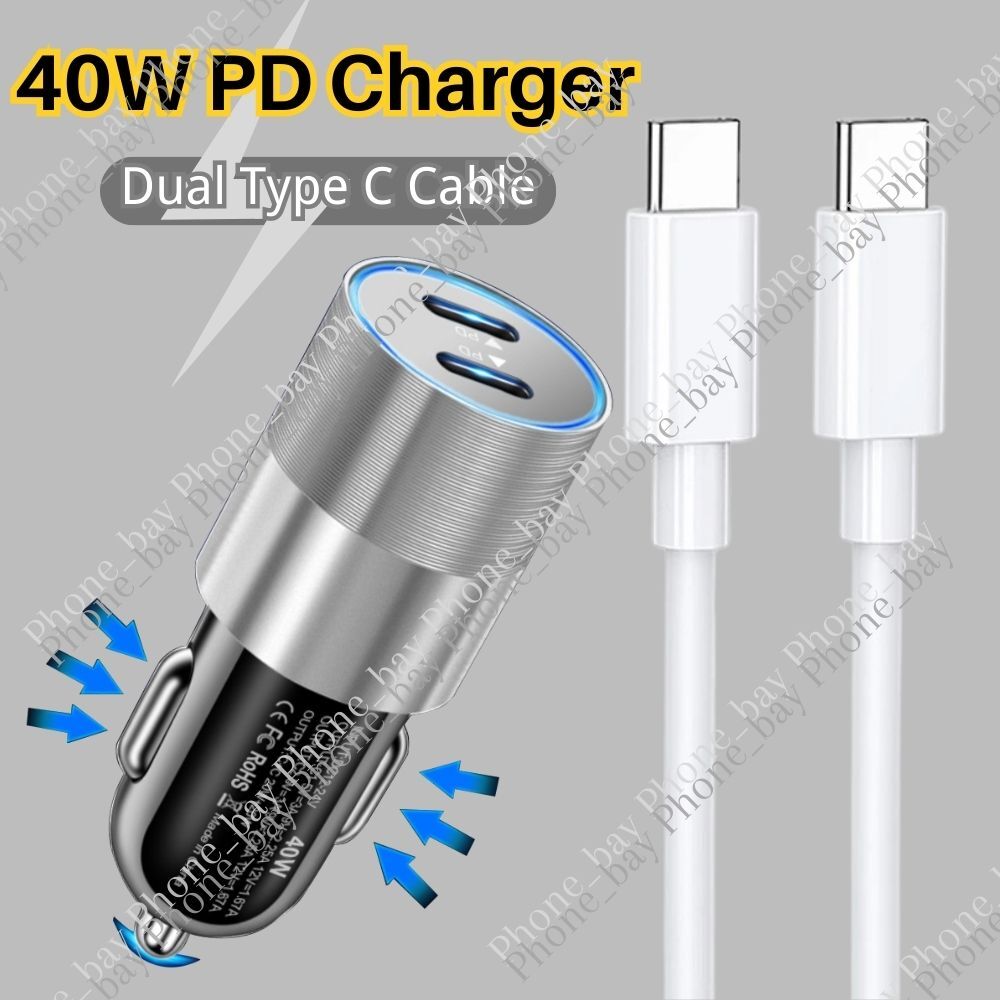 40W USB C Fast Charger PD USB C To Type C Cable Power Adapter For Samsung A13