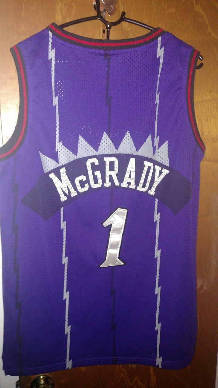 Vintage Nike Toronto Raptors Tracy McGrady Purple NBA Basketball Jersey Size 52