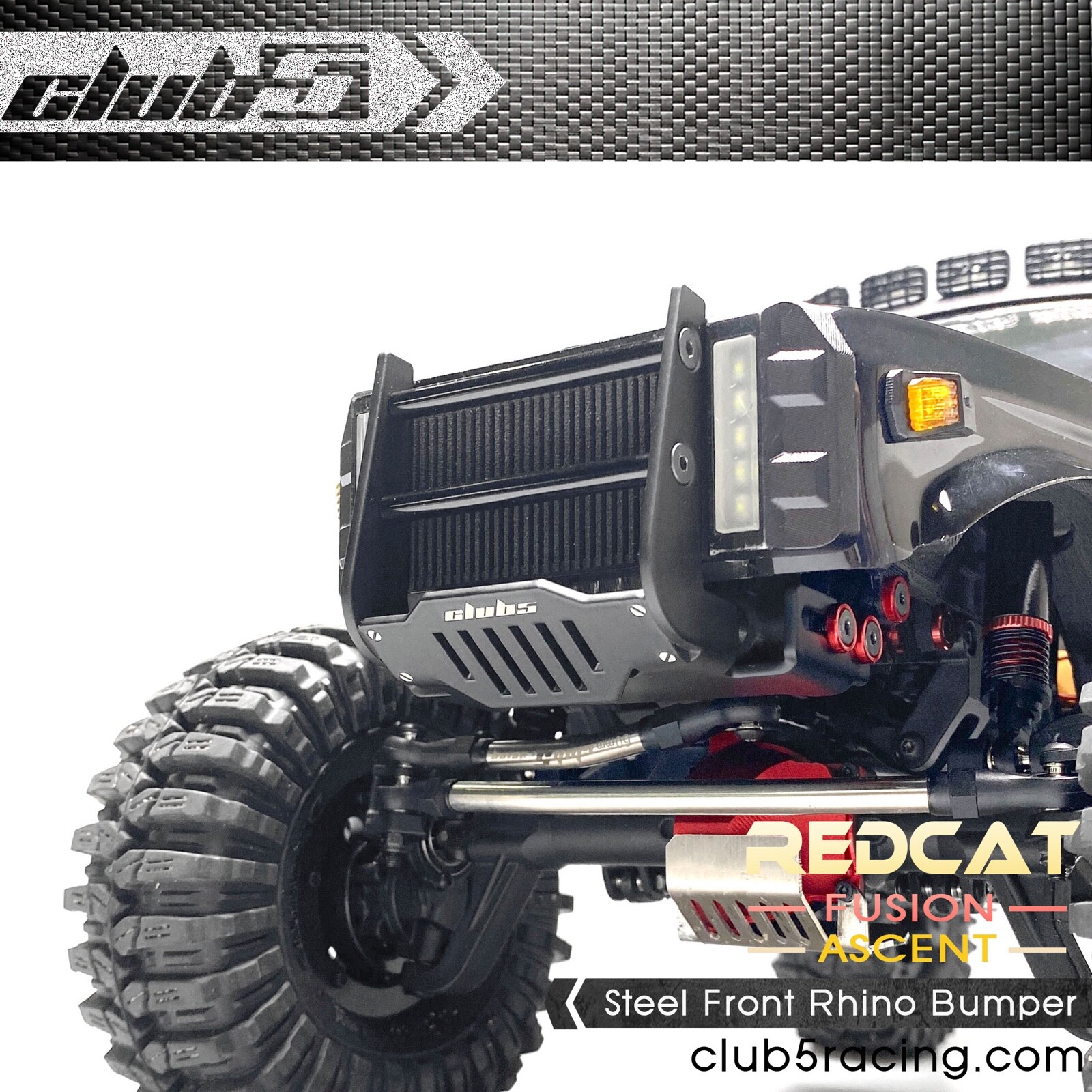 Steel Front Bumper for Redcat Ascent / Fusion