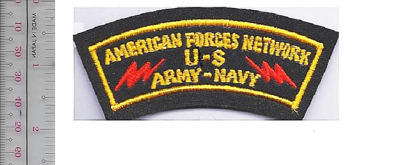 US Army & US Navy USN American Forces Network AFN 1.75 x 4.5 on NO TARIFF