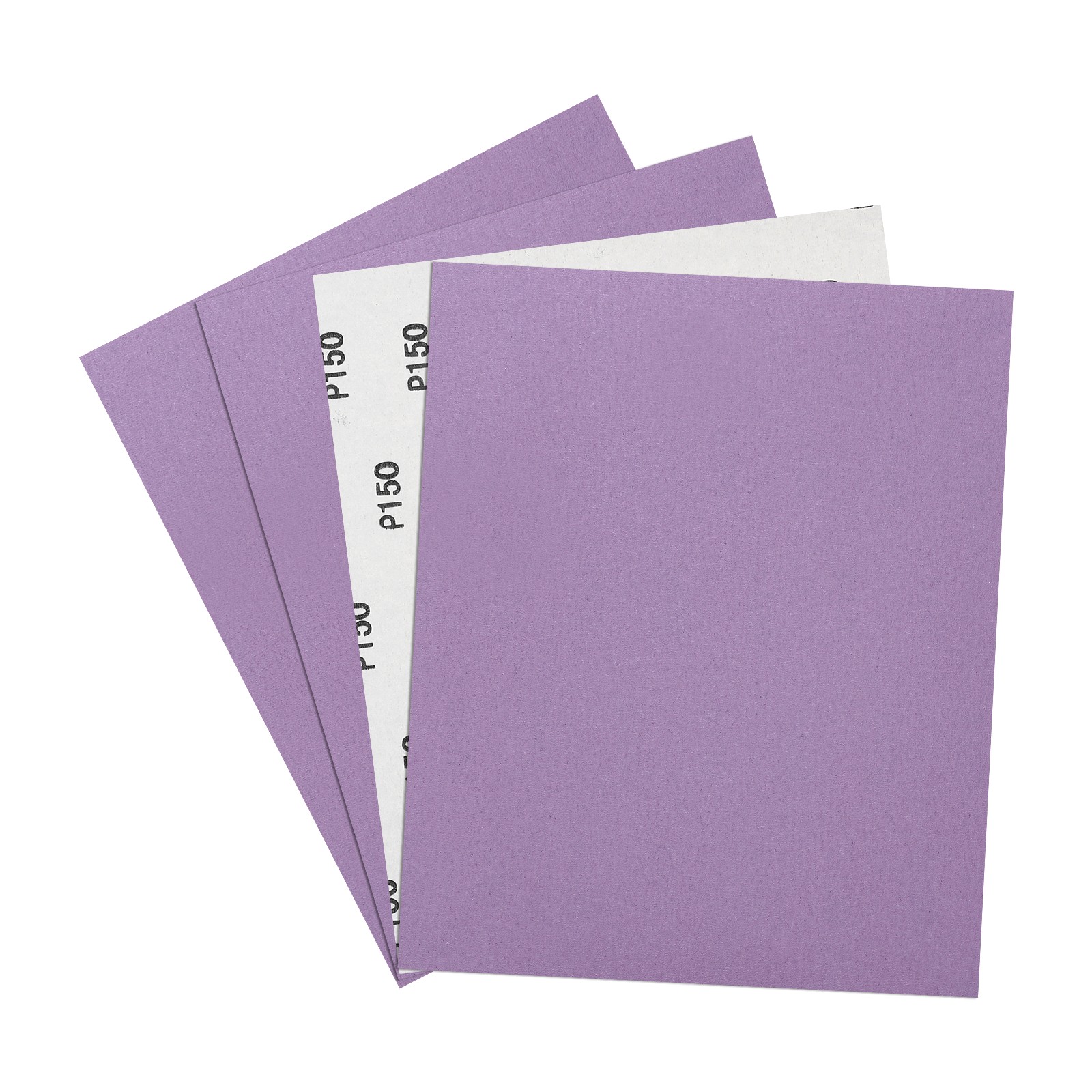 4pcs Sand Papers - [9 x 11 Inch x 150 Grits] Alumina Sandpaper Sheets Purple