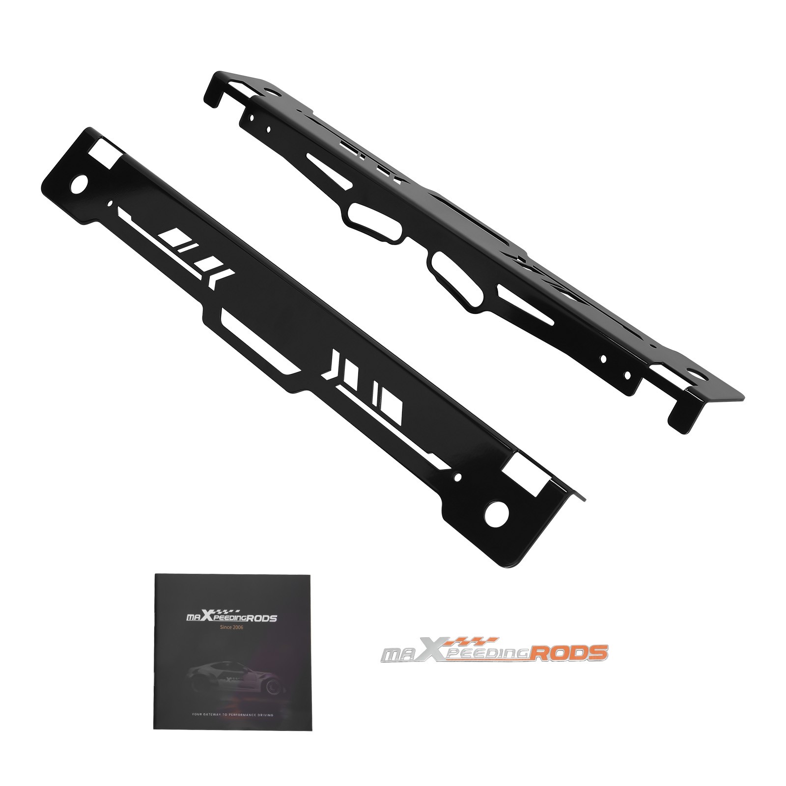 2PCS HEAVY DUTY TOE ALIGNMENT TOOL PLATES EASY WALL-MOUNTED STORAGE, BLACK