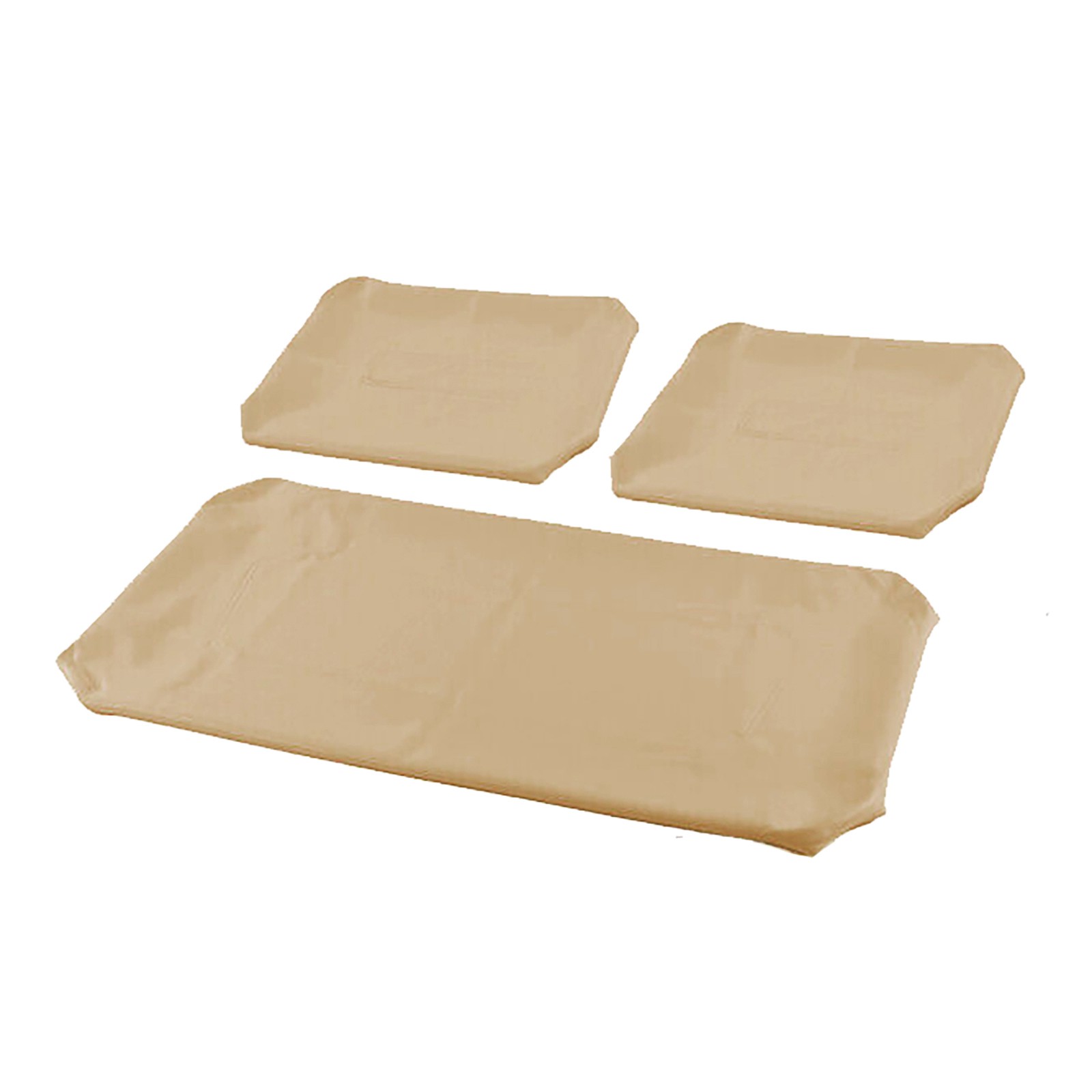 For Club Car DS 1982-2000.5 Golf Carts Brown Tan Leather Front Seat Covers