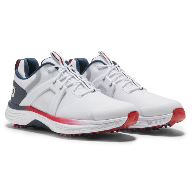 FootJoy HyperFlex Men Golf Shoe - Authentic (US Size: 10.5-11, White/Red)