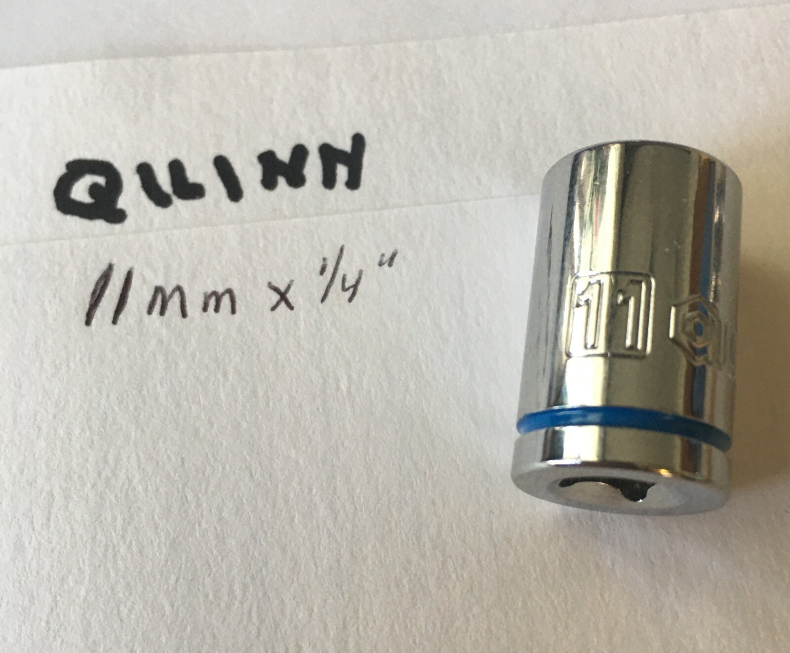 Quinn  11 mm x 1/4"  Dr Standard Socket 6 Point Free USA Shipping