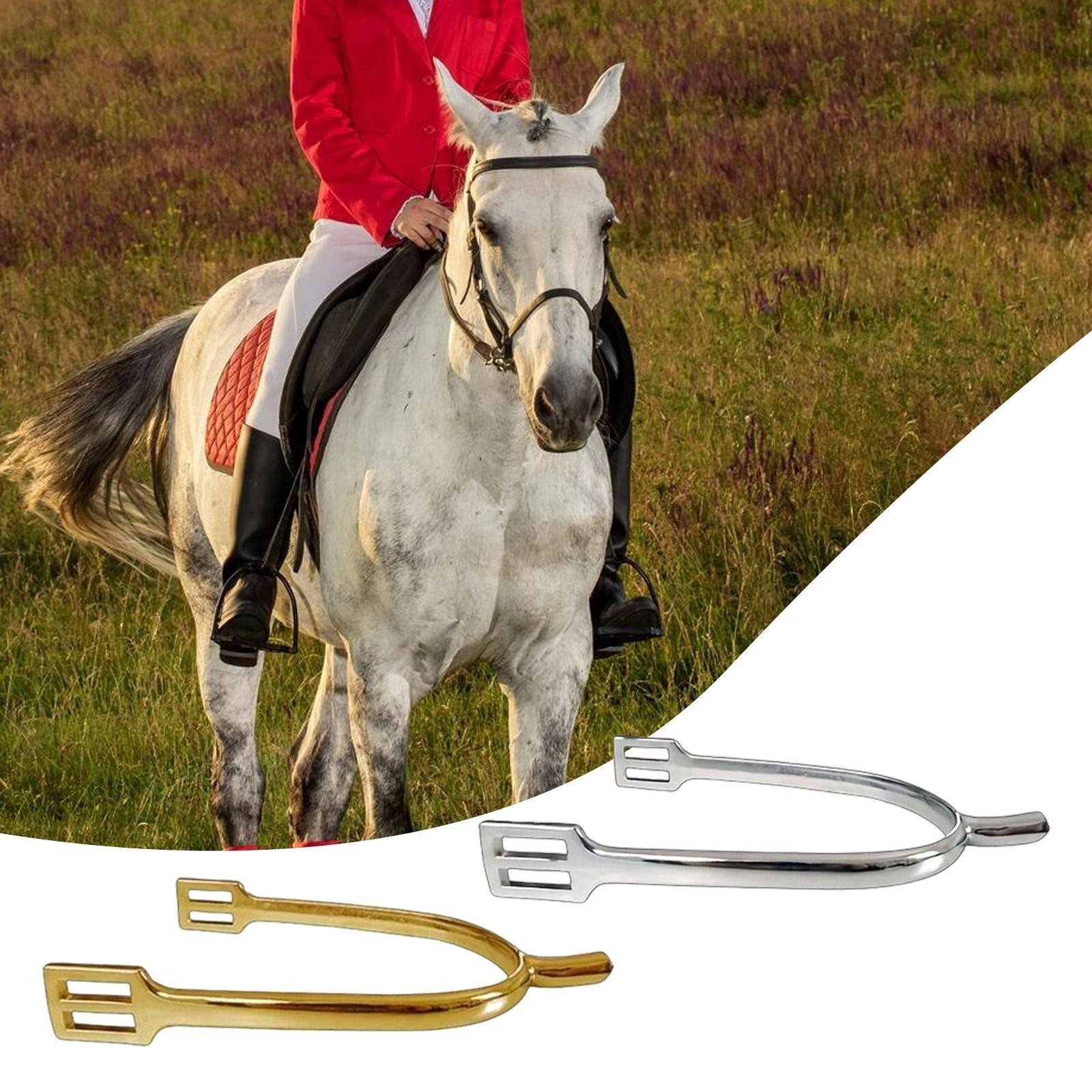 2Pcs Horse Spurs Riding Accessories Easy Installation Zinc Alloy Cowboy Decor