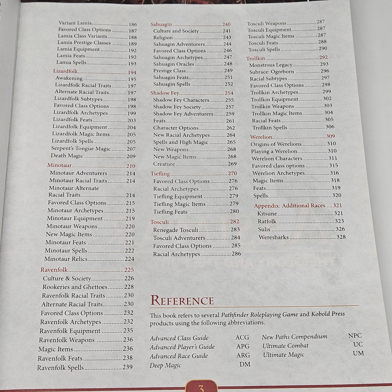 Advanced Races Compendium Hardcover Book Guide
