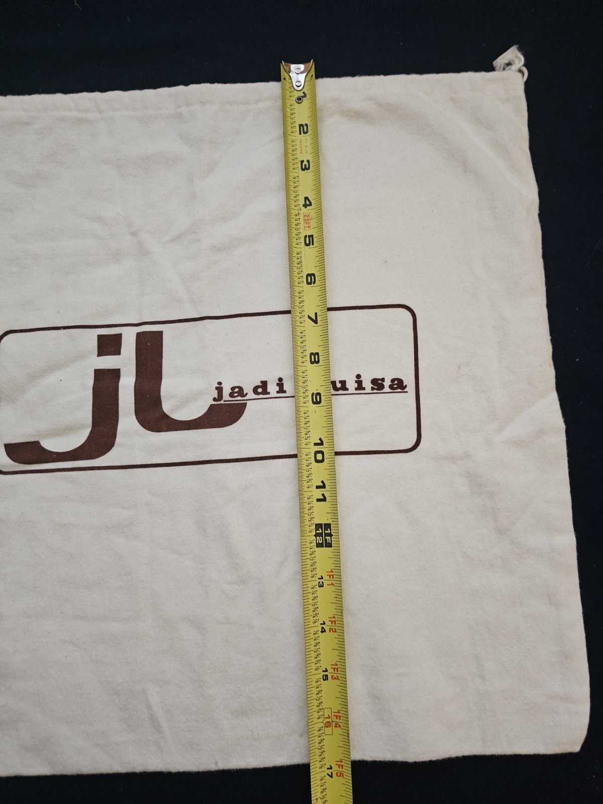 Jadi - Luisa Dust Bag 17.5 X 17.5 White Flannel Drawstring