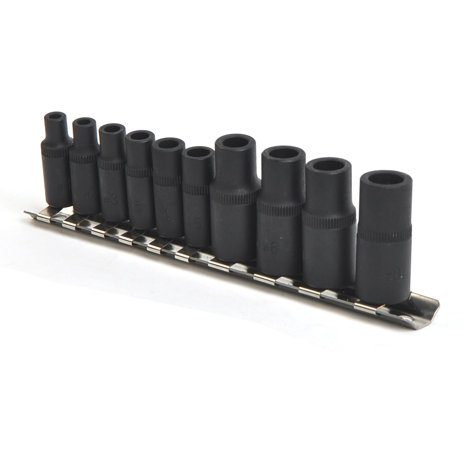 1/4" 3/8"Dr Tap Socket Set Magnetic Tap Holders Kit Set Thread Cutting Tool 10pc