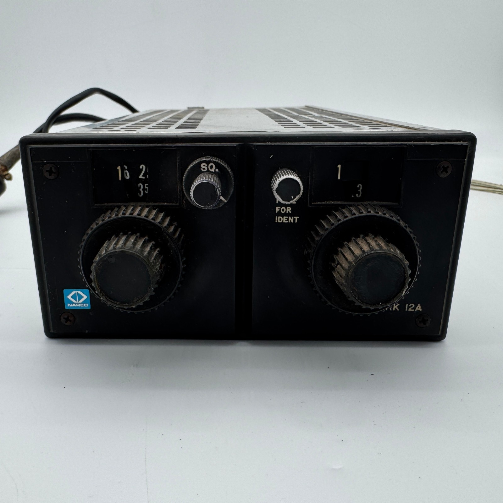 NARCO MARK 12 NAV/COMM WITH TRAY And Connectors Vintage Untested