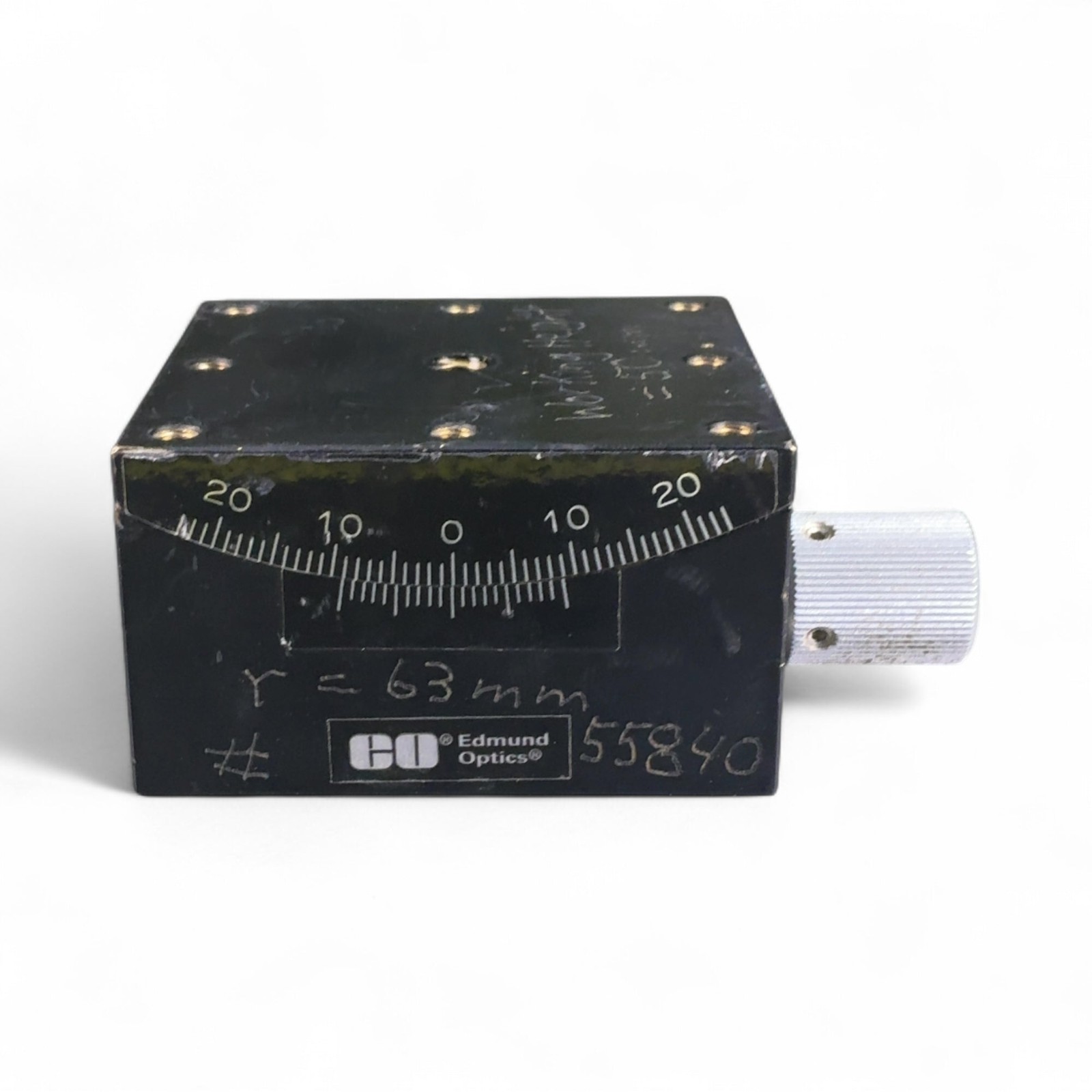 Edmund Optics 40° Travel 60 x 60mm Stage Metric Goniometer R63 55-840 Best Offer