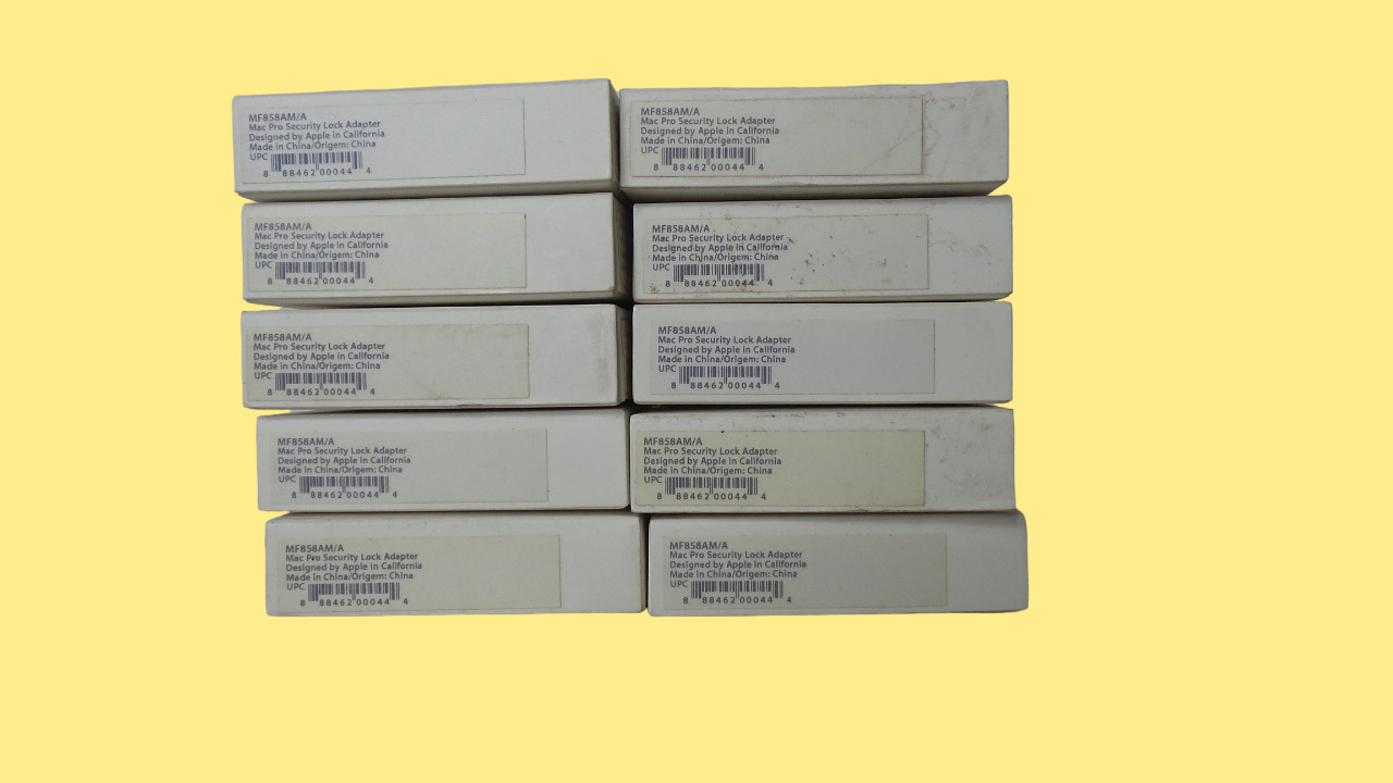 Lot of 10 Apple Mac Pro Security Lock Adapter MF858AM/A - Free Shipping
