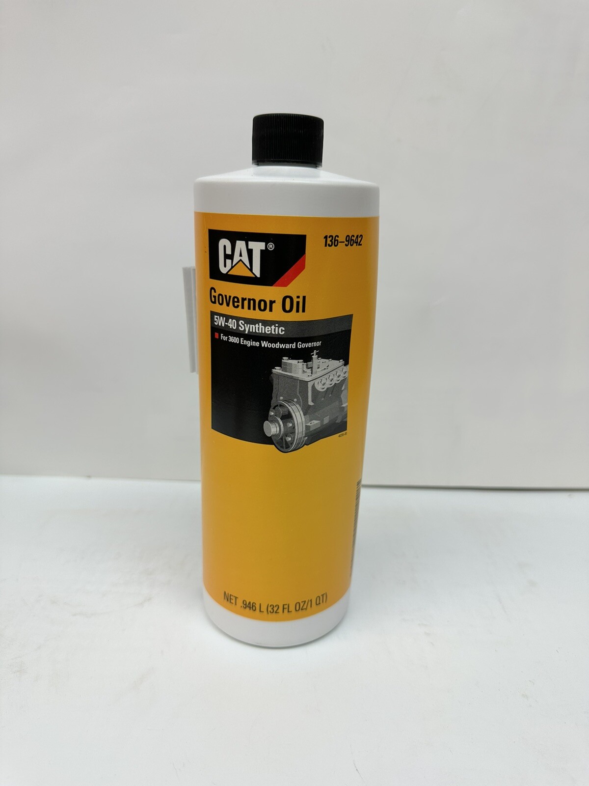 CAT Caterpillar Governor Oil 5W-40 Synthetic, #136-9642, 1 QT