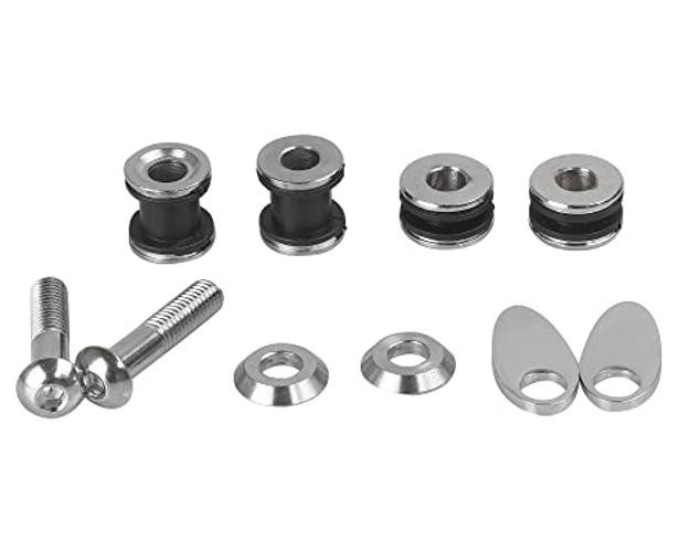 Docking Hardware Kit Compatible with Harley 2006-2017 Dyna Black | FXD,FXDC,