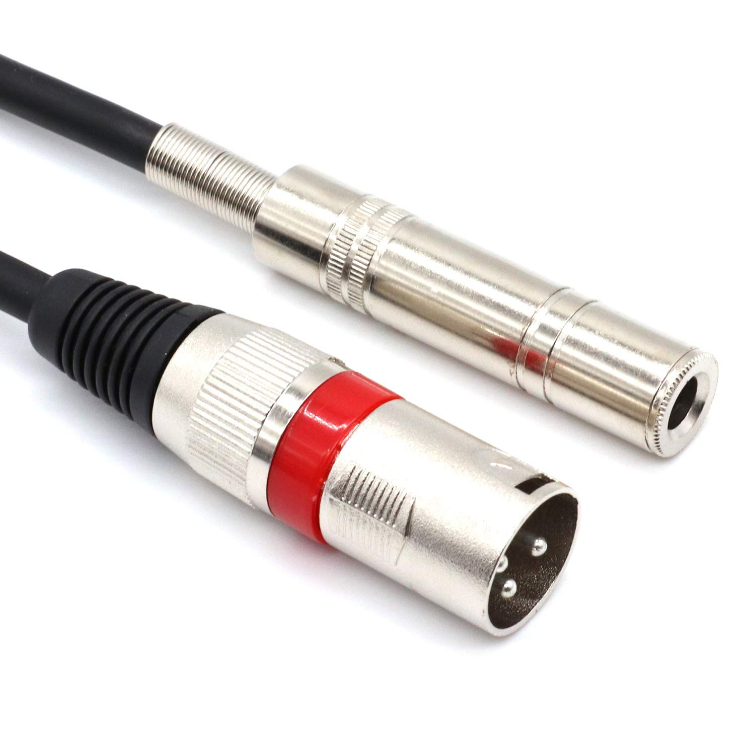6.35 mm 1/4" Female to XLR Male Adapter Cable,Quarter inch TS/TRS to XLR 3 Pi...