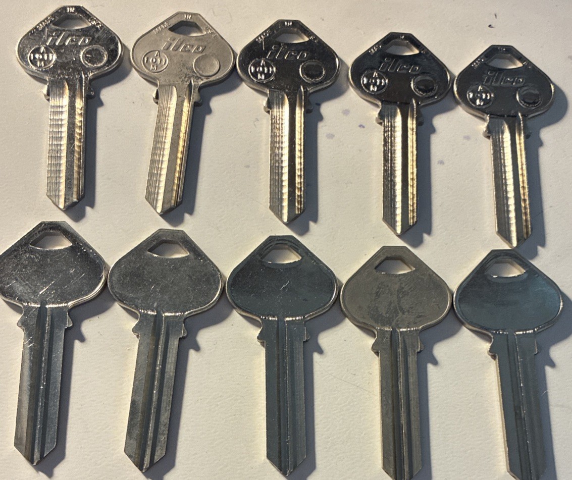 10 Ilco Russwin 6 Pin #A1011M Key Blanks