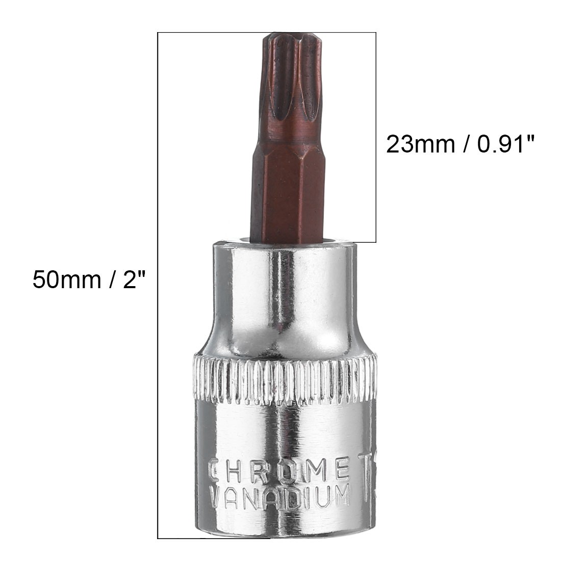 2Pack 3/8-Inch Drive T35 Torx Bit Socket S2 Steel