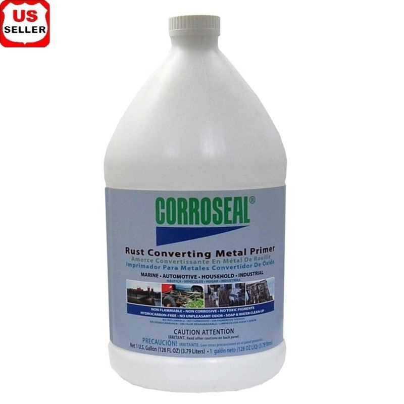 Metal Rust Converter Primer Anti-Corrosion Protection Easy Application 1 Gal New