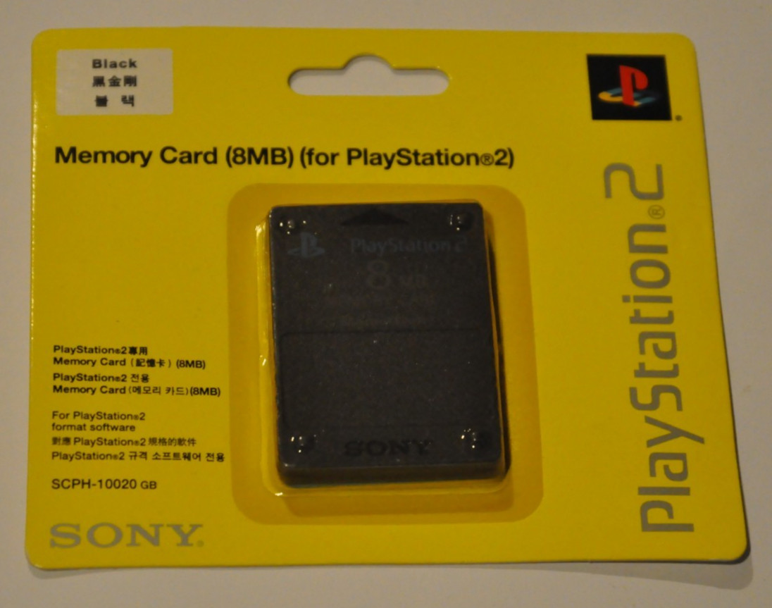 FACTORY SEALED New in Box - PS2 PlayStation 2 Official OEM Sony 8MB Memory Card