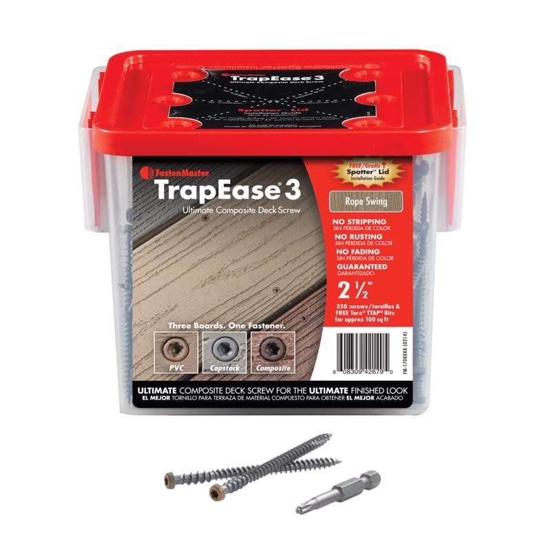 FastenMaster TR3-212-350TSRS Trex Rope Swing Composite Deck Screw