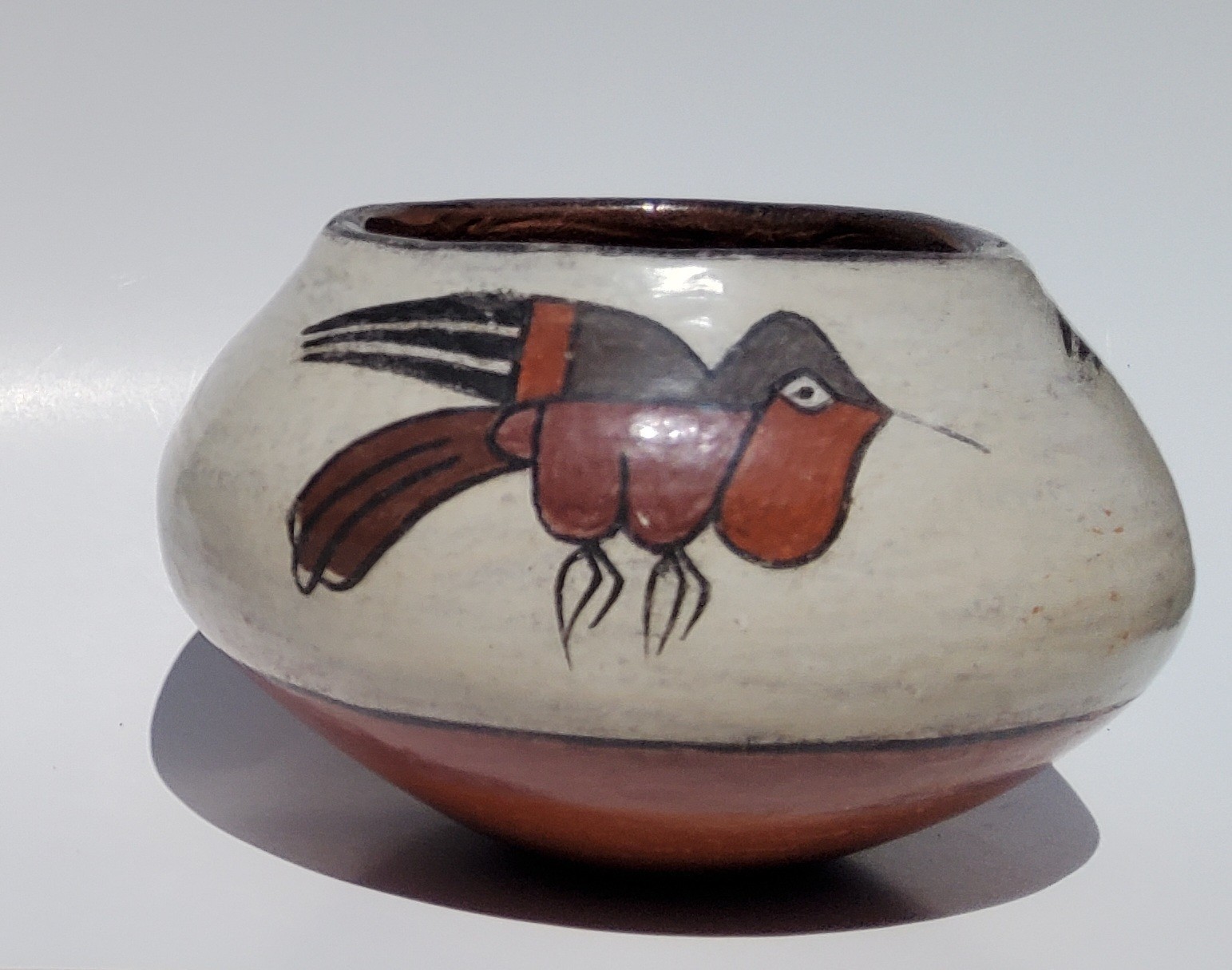 Nazca Peru Hummingbird Pottery Bowl