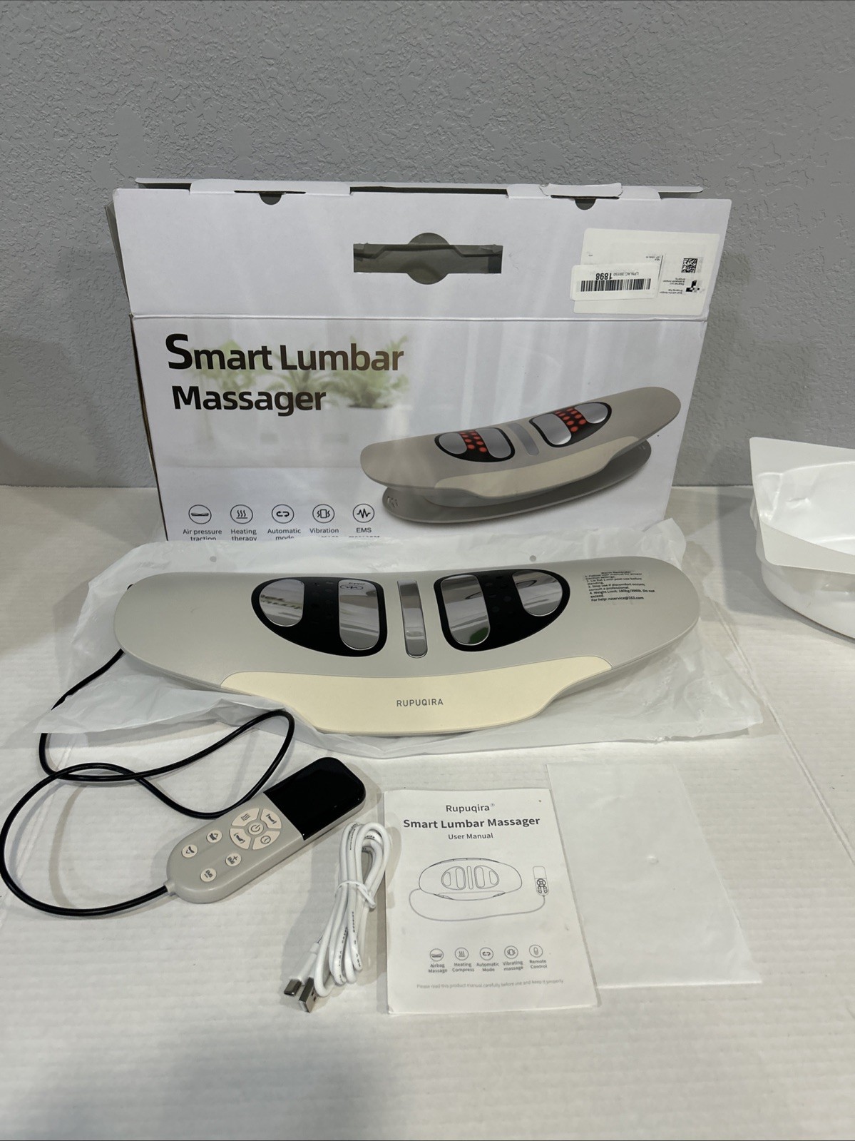 Zenopax Electric Lumbar Traction Device, Multifunctional Back Traction Device wi