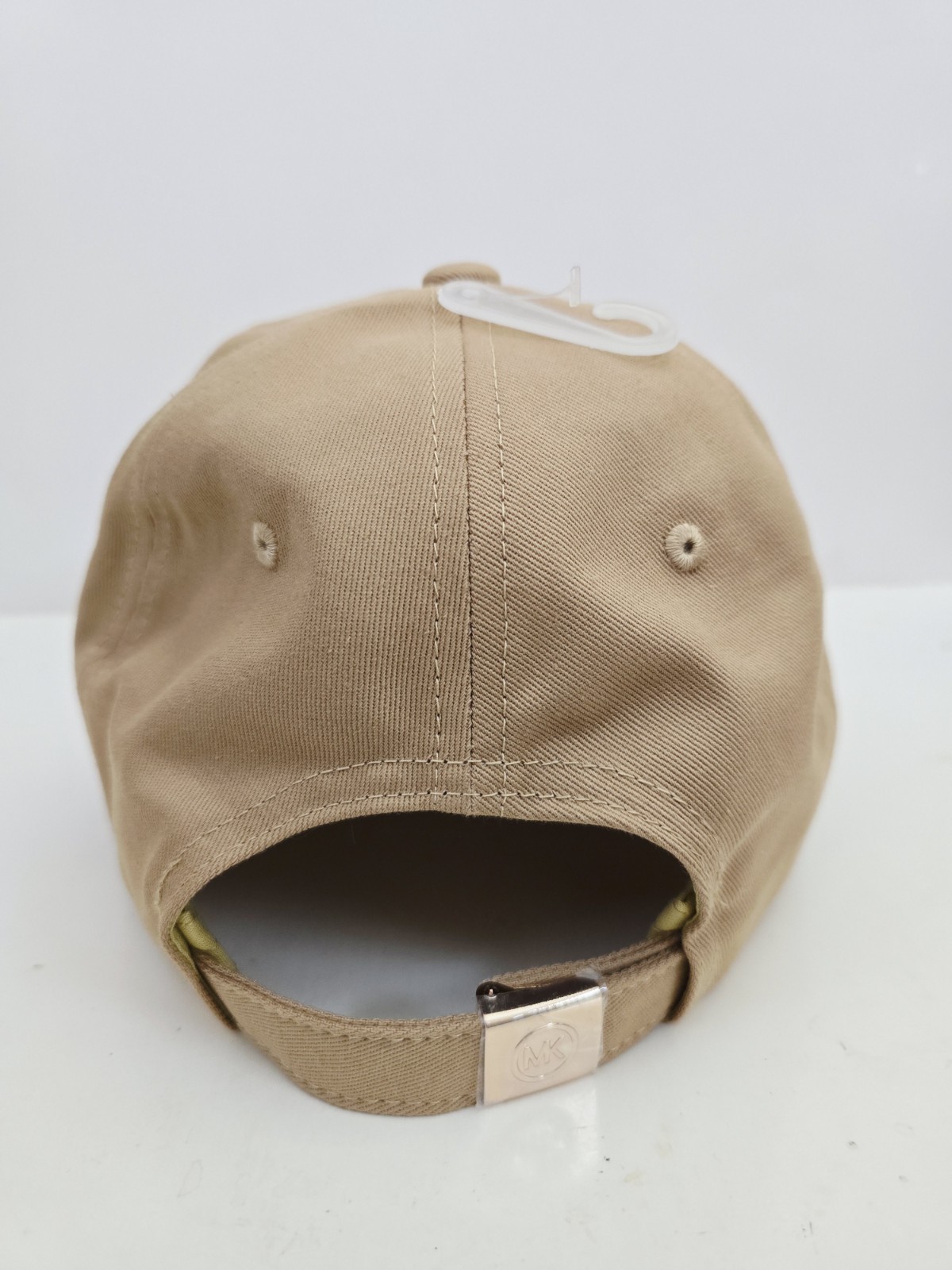 Michael Kors Khaki Brown MK Logo Baseball Cap Hat Adjustable OS NWT $68