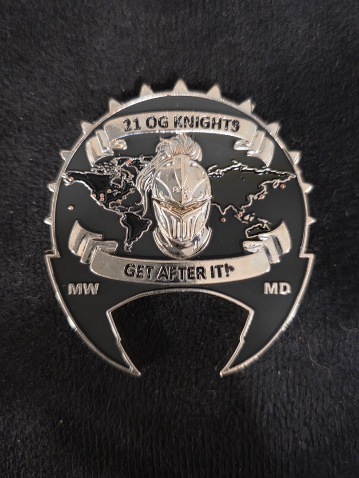 21 OG Knights MW MD Challenge Coin