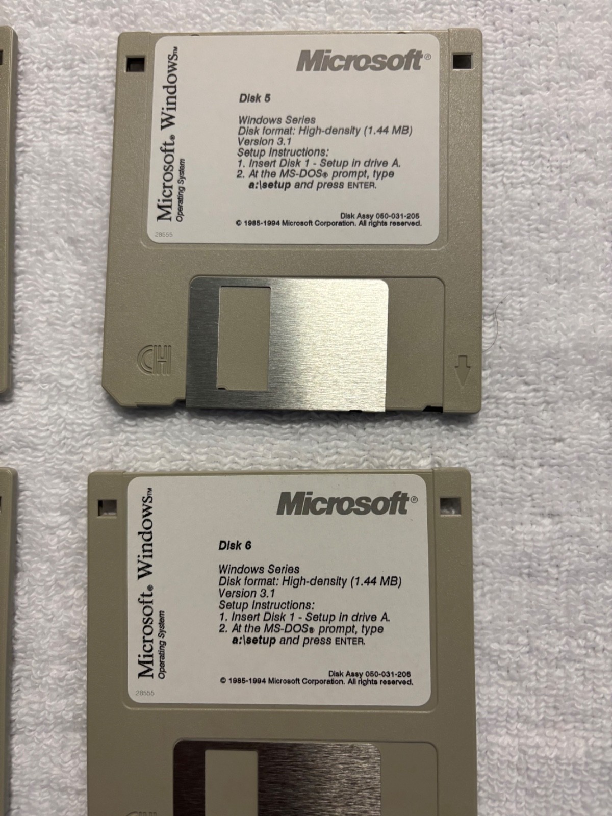 📦 Microsoft Windows Operation System, Version 3.1, Setup, 3.5" Floppy Diskettes