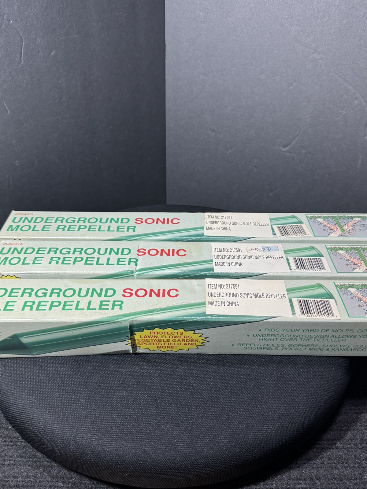 Jobar's Underground Sonic Mole/Gopher Repeller 3 total NOS