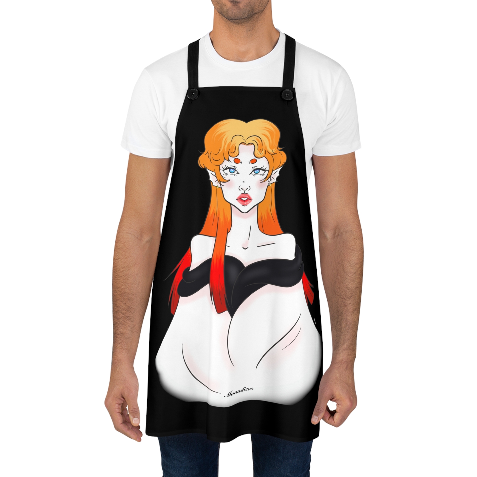 Anna | Black | Apron (AOP)