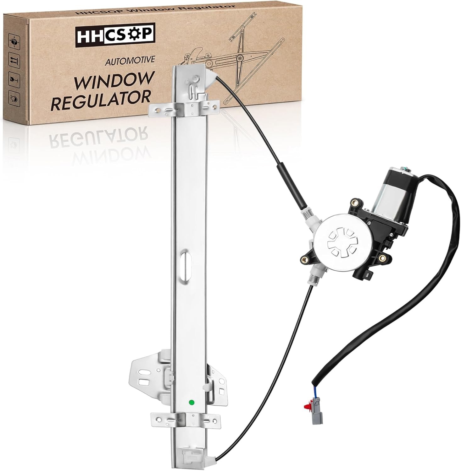 Rear Left Driver Side Power Window Regulator w/Motor Assembly Compatible w/Honda