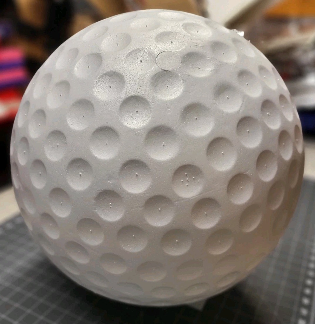 Large Golf Ball Styrofoam Half Balls 16 Inch,2PC White Foam Balls for Crafts