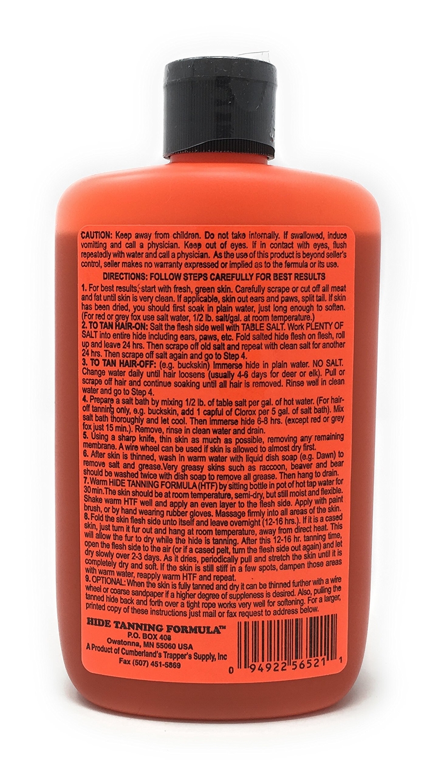 Animal Fur Cleaner Conditioner Tanning Solution with Fleshing Tool 1 Count