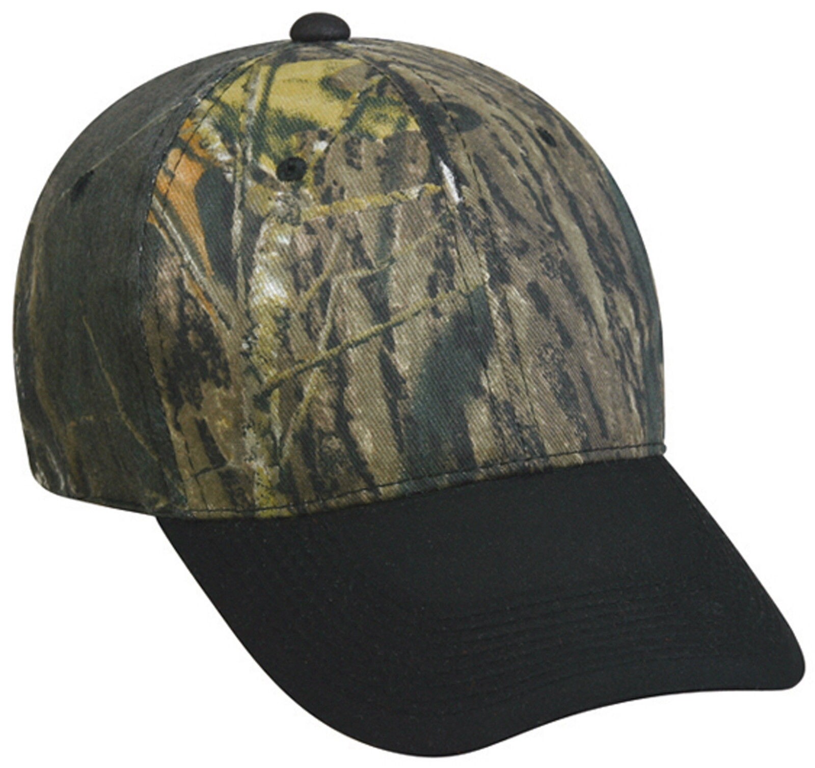 CAP - MOSSY OAK TREESTAND CAMO HAT WITH BLACK HUNTING VISOR 265IS-2501A