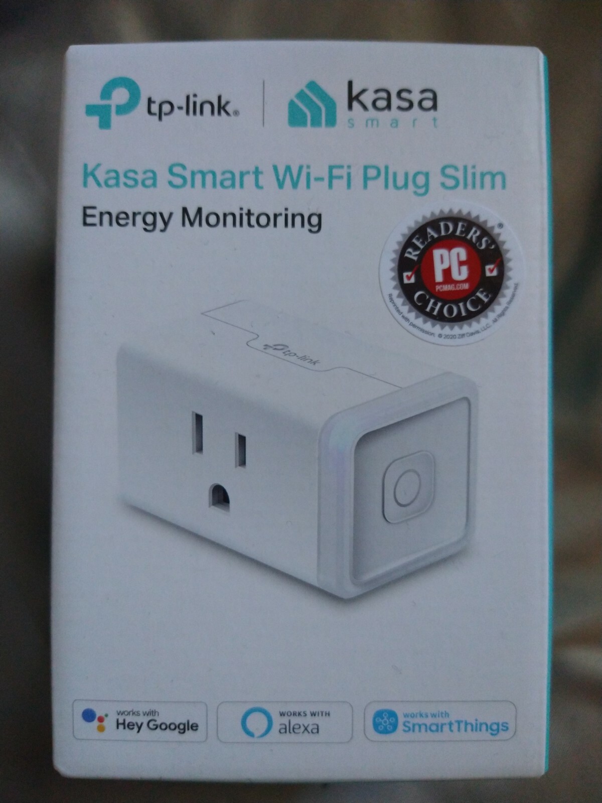 TP-Link Kasa Smart Wi-Fi Mini Plug With Energy Monitoring- White (249185) NIB