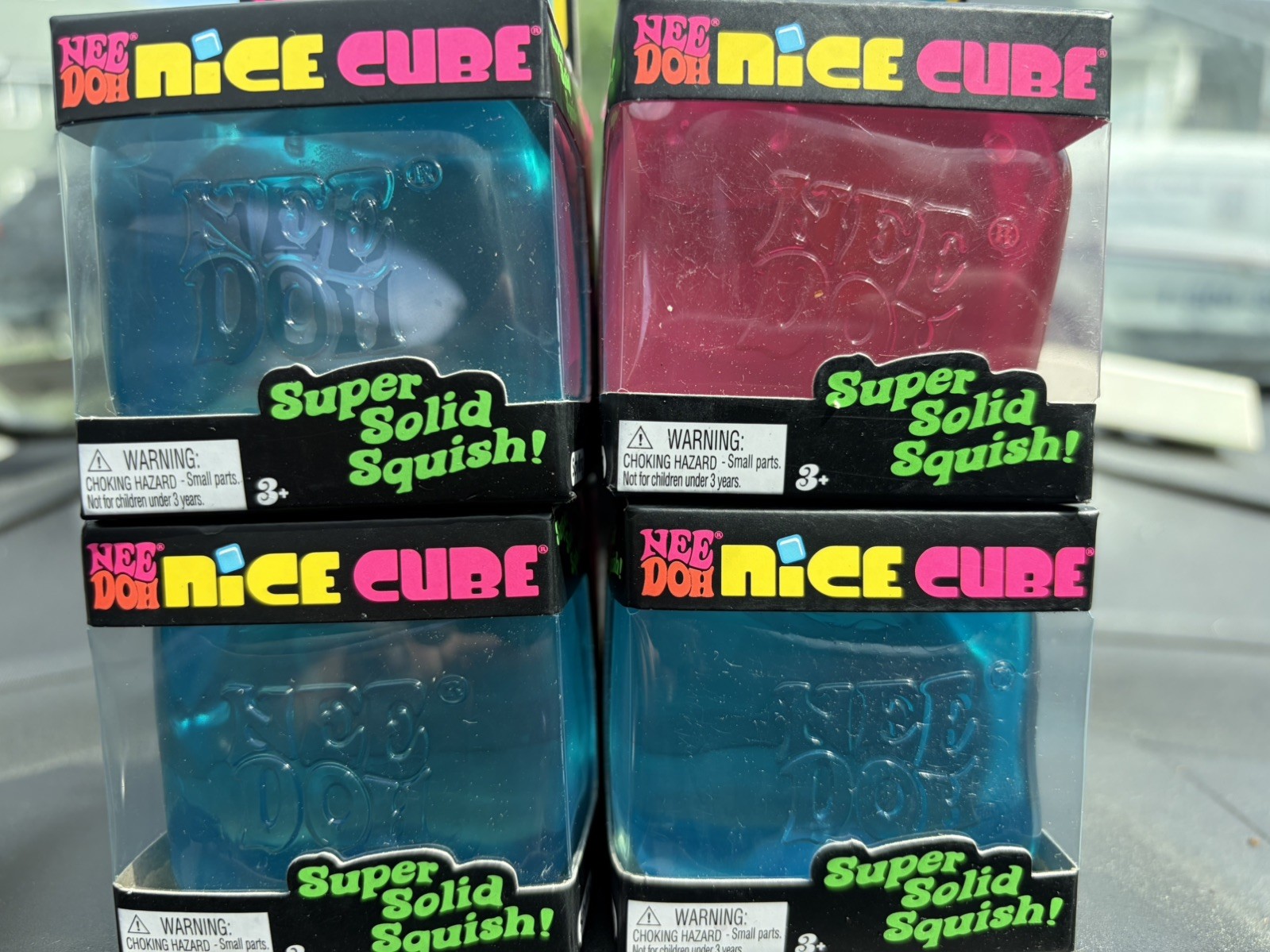 Nee Doh Nice Cube lot of 4 | New MISB 2026 | Fidget Toy Squeeze Stress Reliever