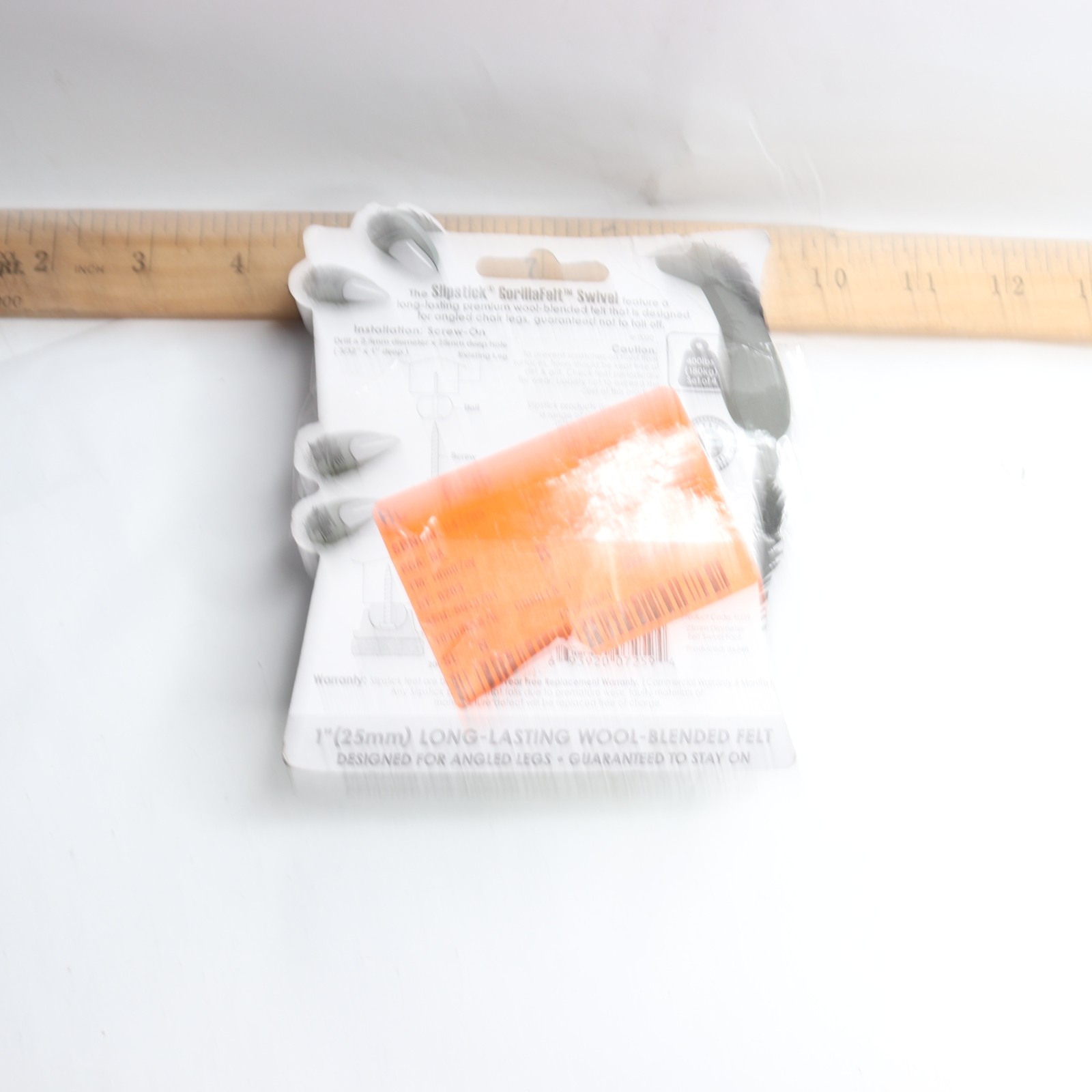 (8-Pk) Gorilla Screw-In Swivel Felt Pads 1" H259