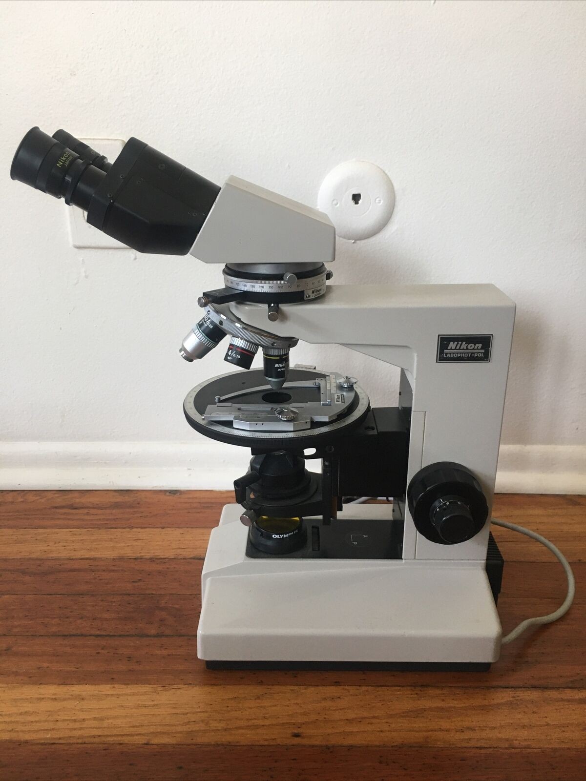 Nikon Polarizing Microscope Labophot-POL Binocular w/ Bertrand Lens - Complete