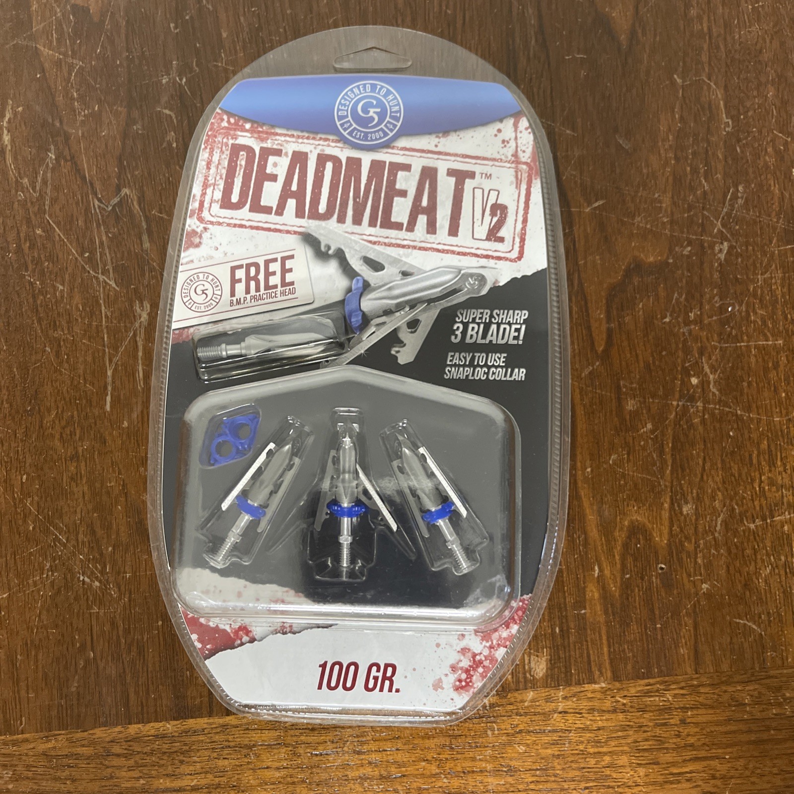 G5 Deadmeat V2 100 Grain 3 Blade Expandable 3 Pack BRAND NEW