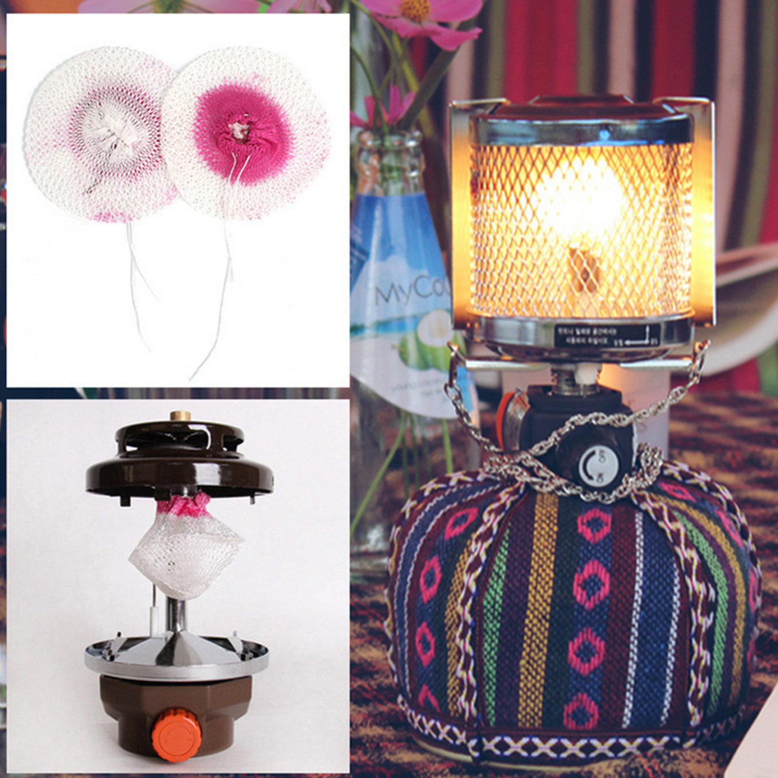 Wholesale 50PCS Outdoor Camping Gas Lamp Lantern Mantles Pressure Lantern Mantle