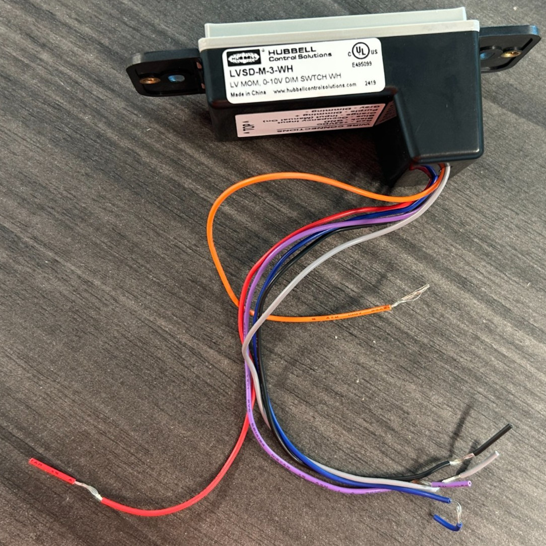New Hubbell LVSD-M-3-WH Occupancy Switch (GREY)