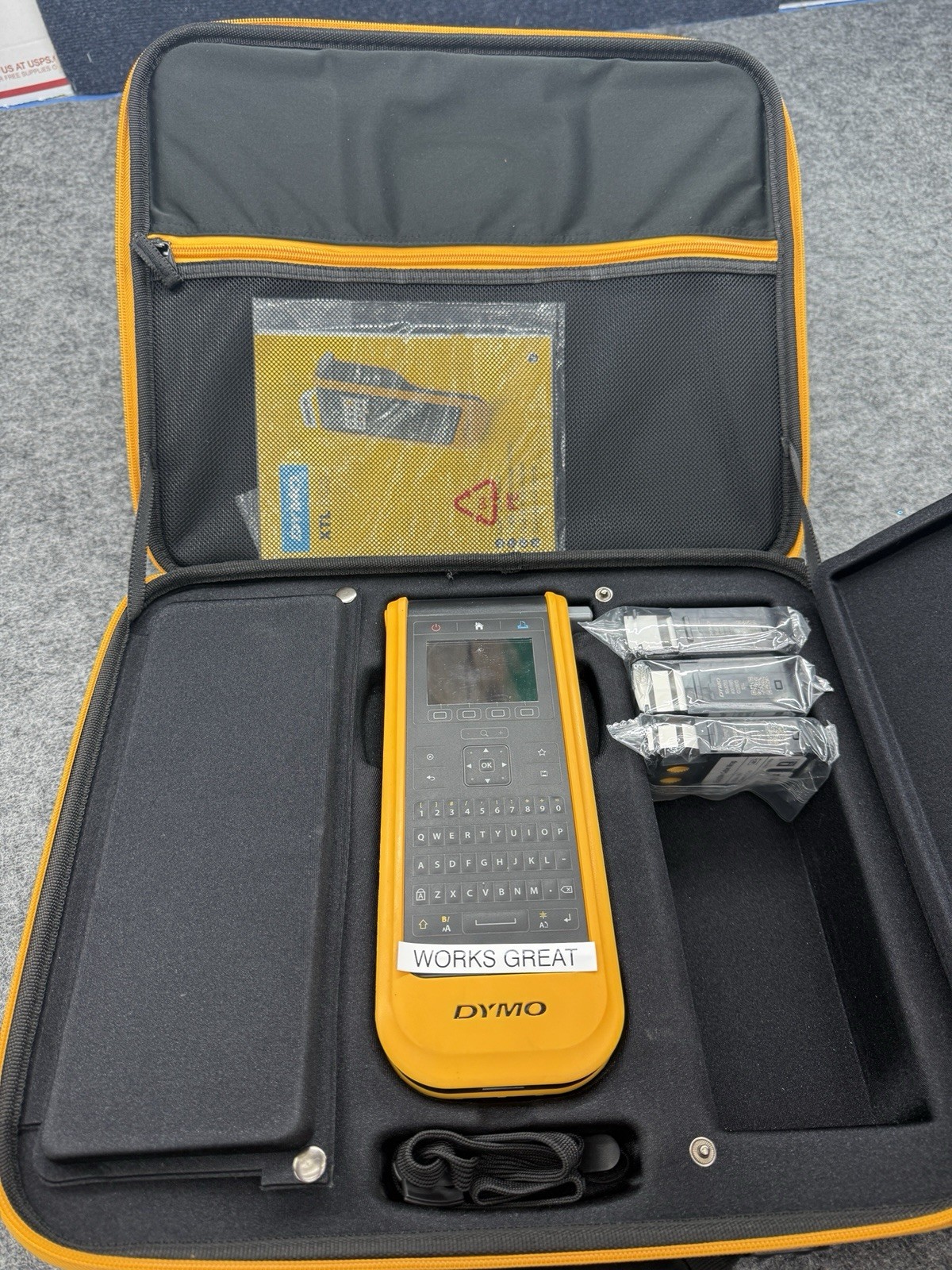 Dymo XTL 300 Label Maker with AC Adapter and Case And Labels