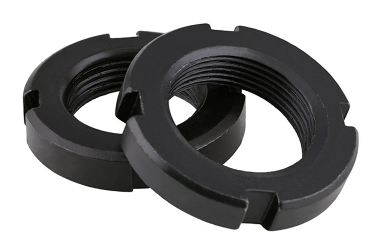 2pcs M50 X 1.5mm Fine Thread Round Locknut Slotted Nut Retaining Castle Nut